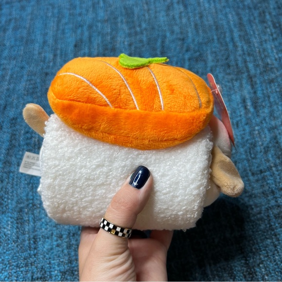 Anirollz Plush Sushi Salmon Puppiroll 6" Plush Stuffed Animal - Picture 3 of 8